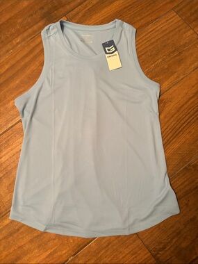 Gradual Light Blue Sleeveless Active Tank Top